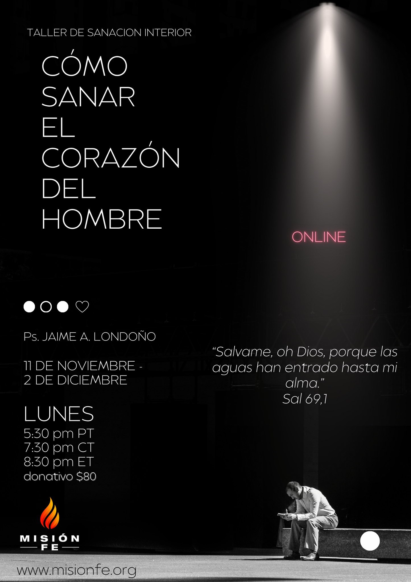 TALLER COMO SANAR EL CORAZON DEL HOMBRE